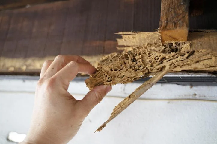 termite attack in wood